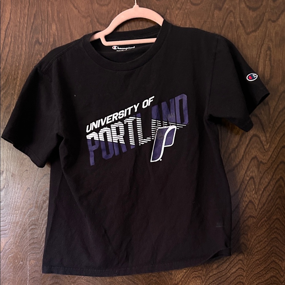 Champion Black University of Portland Tee